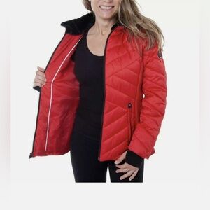 Nautica Women's Water Resistant Puffer Full Zip Jacket  Size M